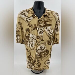 Panama Jack Camp Shirt Rayon Party Drinking Rum Vacation Hawaiian Men’s‎ Sz XXL